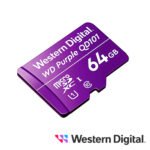WD64GB-DDA01WDI04-1 Memoria MicroSD 64GB Clase 10 WD Purple | Ideal para Videovigilancia 24/7, Alta Durabilidad y Grabación Continua