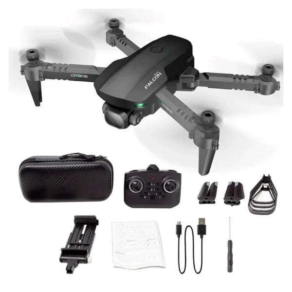 DRONE CON CÁMARA 4K, 4 ROTORES, NEGRO, HASTA 100 METROS,  BINDEN GD93.  ENVÍO GRATIS!