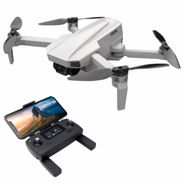 DRONE CON CÁMARA 2.5K, 4 ROTORES, HASTA 600 METROS, BLANCO, BINDEN B19 EIS.