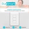 SWITCH APAGADOR WIFI 2.4 GHZ DE 3 UNIDADES, COMPATIBLE CON ALEXA Y GOOGLE HOME,  DUOSMART A30.