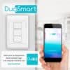 SWITCH APAGADOR WIFI 2.4 GHZ DE 3 UNIDADES, COMPATIBLE CON ALEXA Y GOOGLE HOME,  DUOSMART A30.