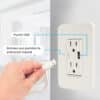 CONTACTO TOMACORRIENTE WIFI 2.4 GHZ, 2 CONTACTOS Y 1 PUERTO USB PARA PARED MEDIDA ESTANDAR, DUOSMART A60.