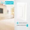 SWITCH APAGADOR DE ESCALERA WIFI 2.4 GHZ, COMPATIBLE CON ALEXA Y GOOGLE HOME, DUOSMART A40.