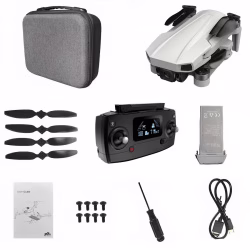 DRONE CON CÁMARA 2.5K, 4 ROTORES, HASTA 600 METROS, BLANCO, BINDEN B19 EIS.