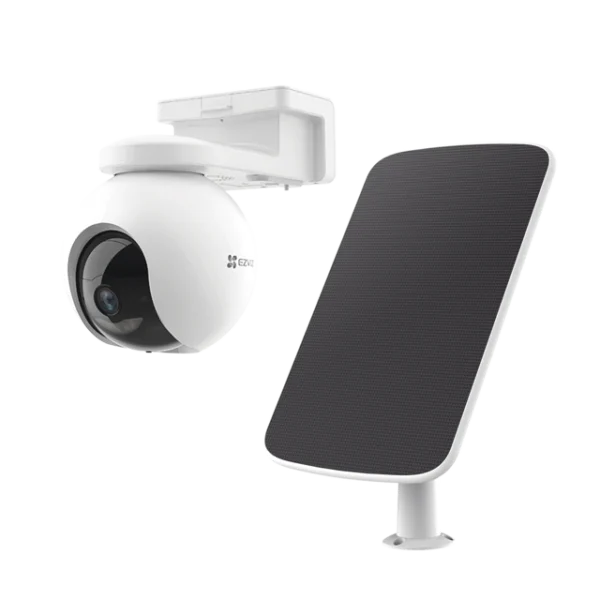 CÁMARA WIFI PT CON BATERÍA RECARGABLE Y PANEL SOLAR, MEMORIA INTERNA DE 32 GB, EZVIZ, CS-HB8/K.