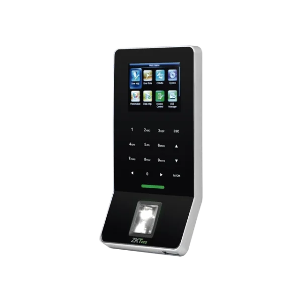 CONTROL DE ASISTENCIA CON LECTOR BIOMÉTRICO DE HUELLA / PROXIMIDAD / WIFI / TECLADO TÁCTIL, ZKTECO, F22-ID.