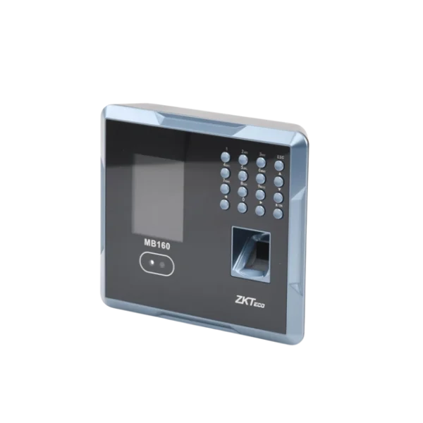 CONTROL DE ASISTENCIA CON LECTOR DE RECONOCIMIENTO FACIAL, TARJETA Y HUELLA DIGITAL,  ZKTECO, MB160ID.