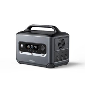 ESTACIÓN DE CARGA DE 1200W, 1024WH, 2X USB-C/USB-A, 3X SALIDAS DC, 6X SALIDAS AC, NEGRO/GRIS, UGREEN, POWERROAM 1200.
