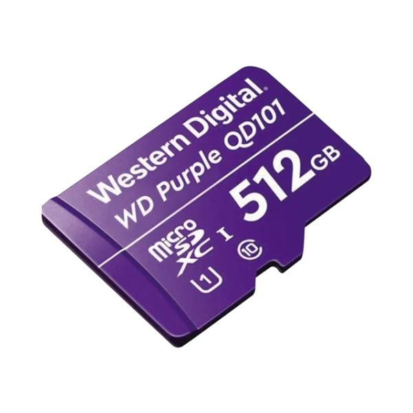 TARJETA MICROSD DE 512GB, SERIE WD PURPLE, WD512MSD CLASE 10.