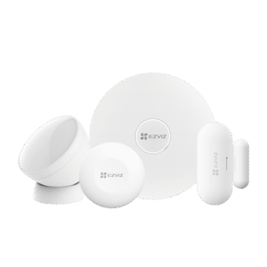 KIT DE ALARMA INALAMBRICO / INCLUYE: 1 HUB, 1 SENSOR PIR, 1 CONTACTO MAGNÉTICO Y 1 SMART BOTON / CONFIGURACIÓN Y VISUALIZACIÓN POR APP EZVIZ