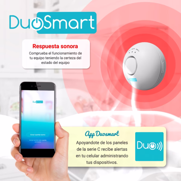 DETECTOR DE GAS RF SERIE C DUOSMART CGD1 **COMPATIBLE CON PANEL B20 y C20