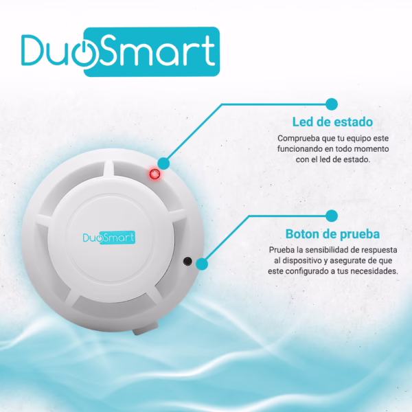 DETECTOR DE HUMO RF SERIE C 433.92 DUOSMART CSMD1 **COMPATIBLE CON PANEL B20 Y C20