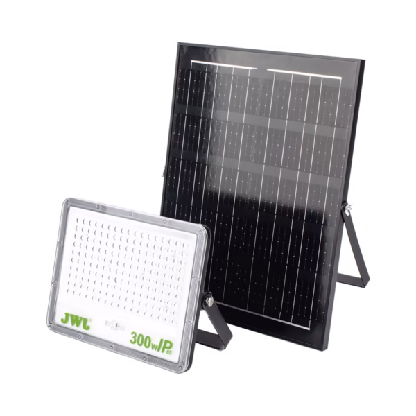 REFLECTOR DE 300 W CON PANEL SOLAR / BATERÍA 3.2 V CD / T.C.C. 6 500 K / IP65.