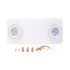 LUZ DE EMERGENCIA DUAL LED /520LM/USO RUDO/MONTAJE EN PARED O TECHO/BATERÍA DE RESPALDO INCLUIDA