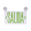 LETRERO DE EMERGENCIA LED DUAL DE SALIDA CON LUZ DE EMERGENCIA/MONTAJE UNIVERSAL (PARED, LATERAL O TECHO)/BATERÍA DE RESPALDO INCLUIDA
